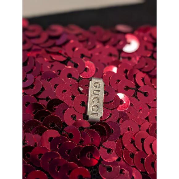 NWT Gucci Sequin Snake Red Straight Leg Pants IT 42 US 6  Luxury Trousers - Picture 9 of 12